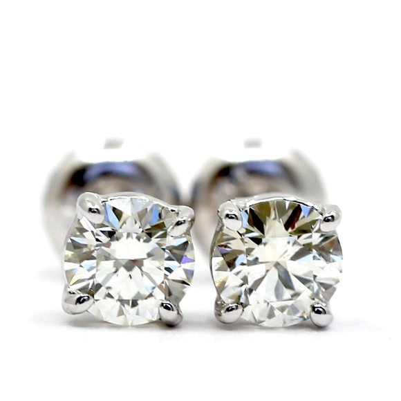 Diamonds Studs 0.81 Carat 14k White Gold GIA Certi